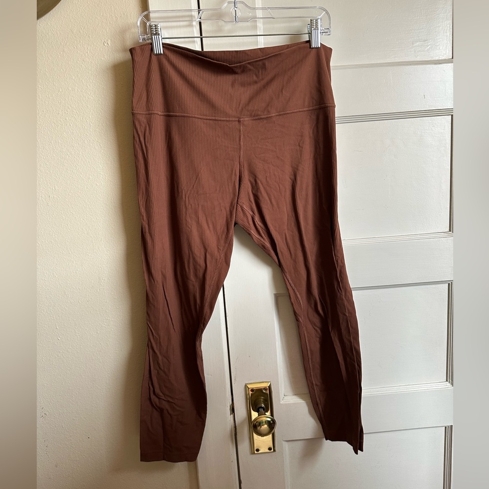 Lululemon Copper Brown Ribbed Align Leggings 25in - 14
